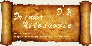 Drinka Milošković vizit kartica